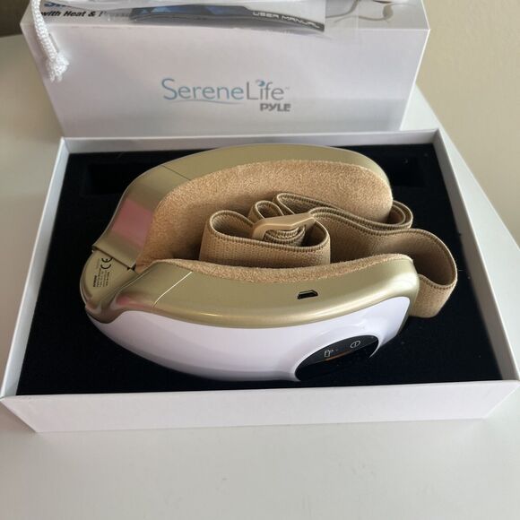 SereneLife Smart Eye Massager with Heat & Pressure Point Therapy Mask - Picture 13 of 16